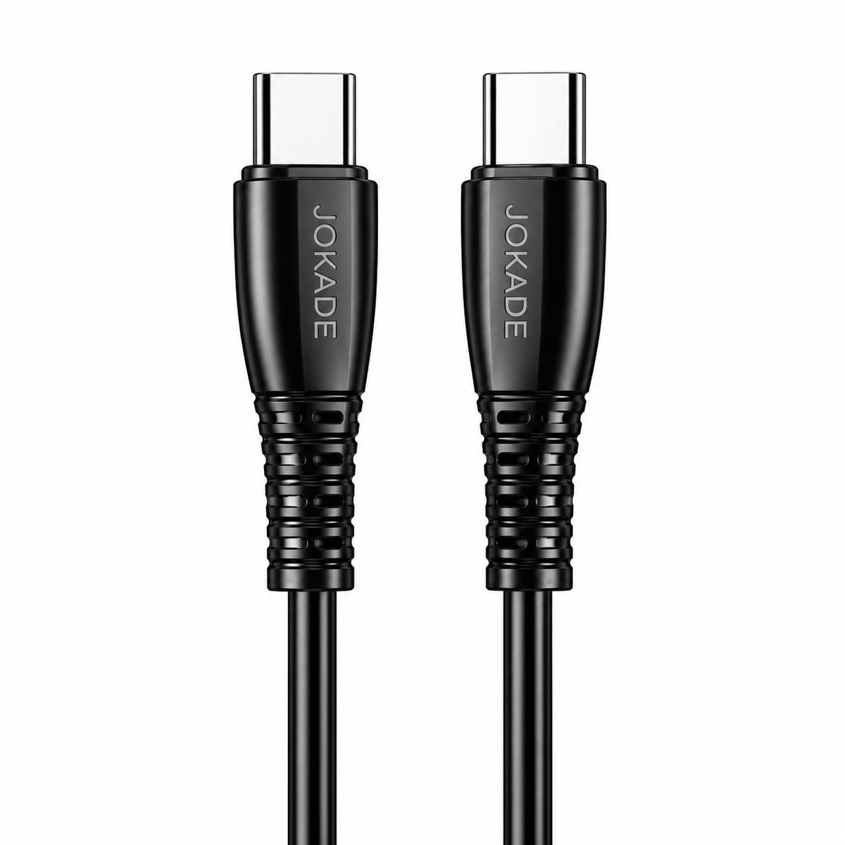 JOKADE black USB-C to USB-C fast charging and data cable up to 100W