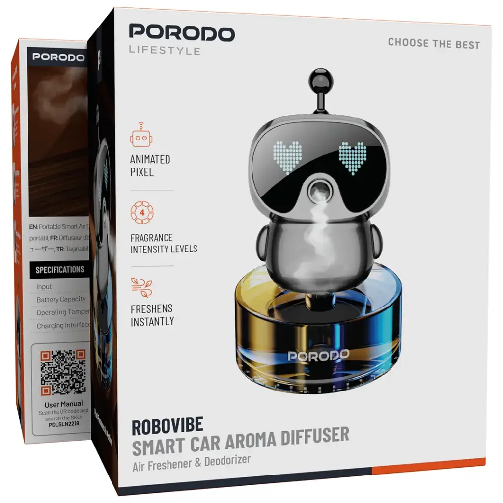 Porodo Lifestyle Robovibe Smart Car Aroma Diffuser