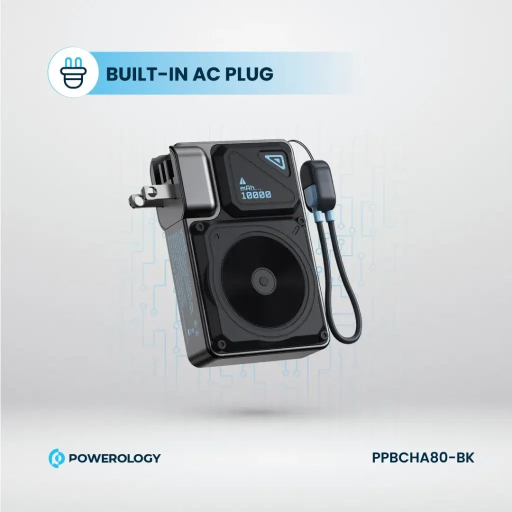 Powerology 10000mAh Wall Charger MagSafe Power Bank