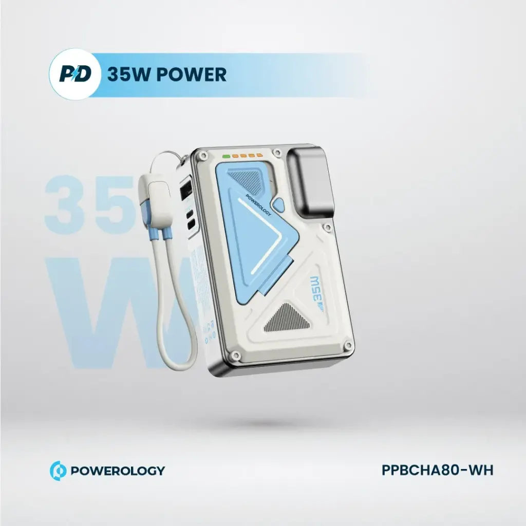 Powerology 10000mAh Wall Charger MagSafe Power Bank
