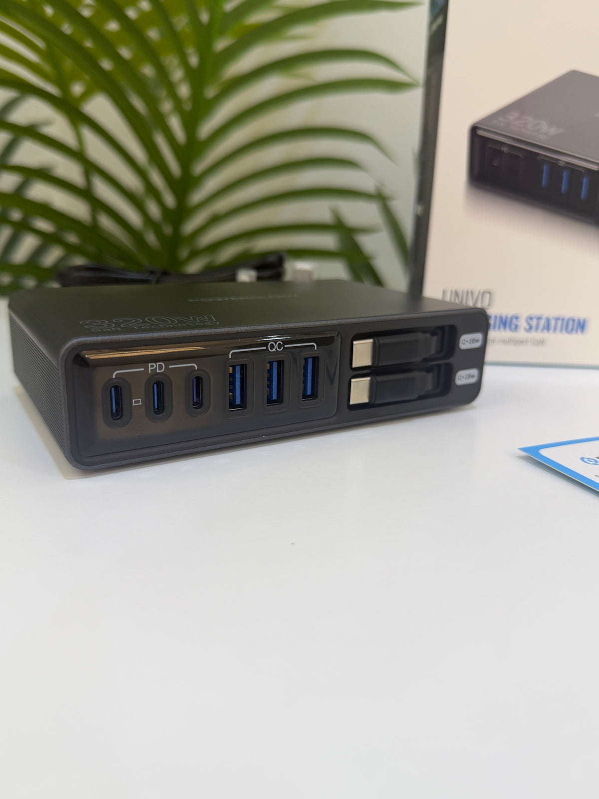 Powerology Univo 320W GaN Charging Station – 8 Devices