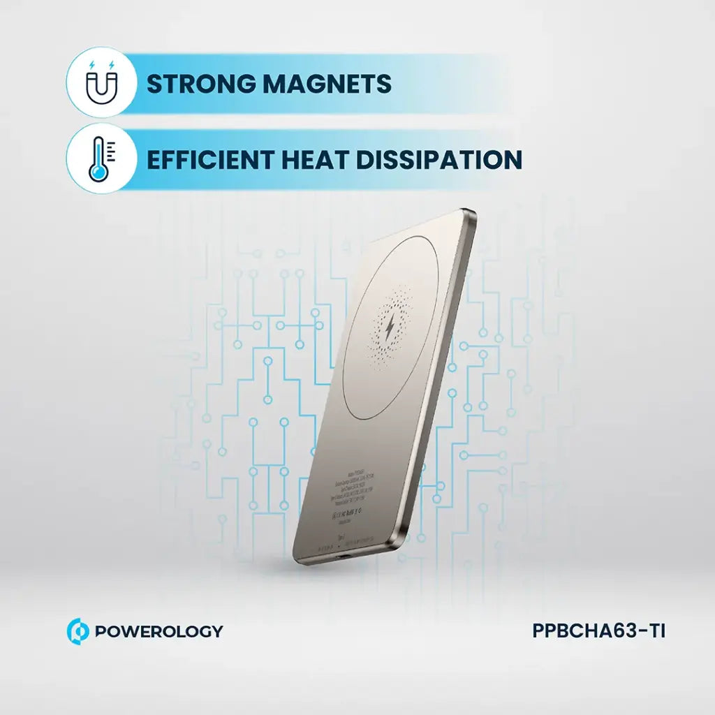 Powerology Ultra-Thin 5000mAh MagSafe Power Bank