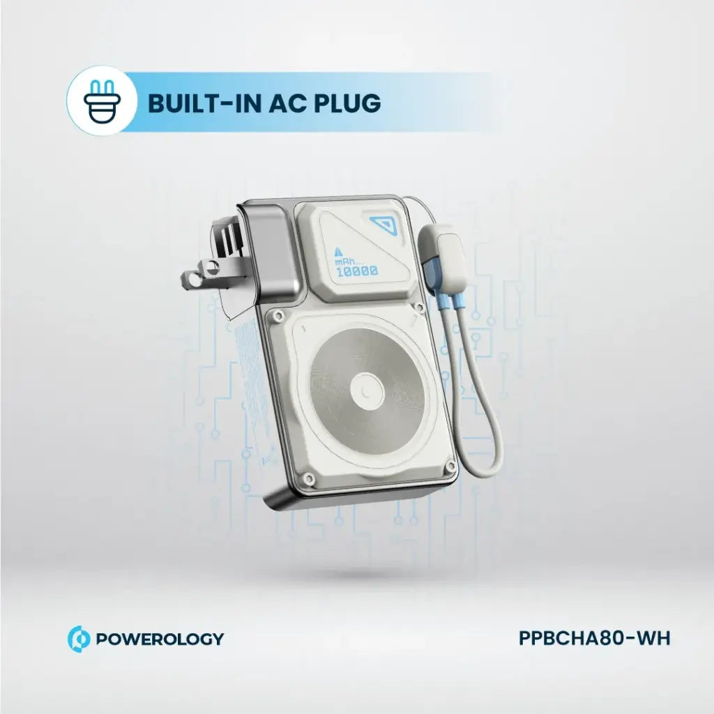 Powerology 10000mAh Wall Charger MagSafe Power Bank