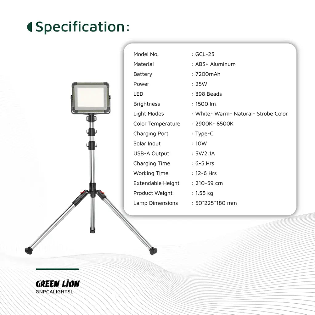 Green Lion - Solar Camping and emergency light