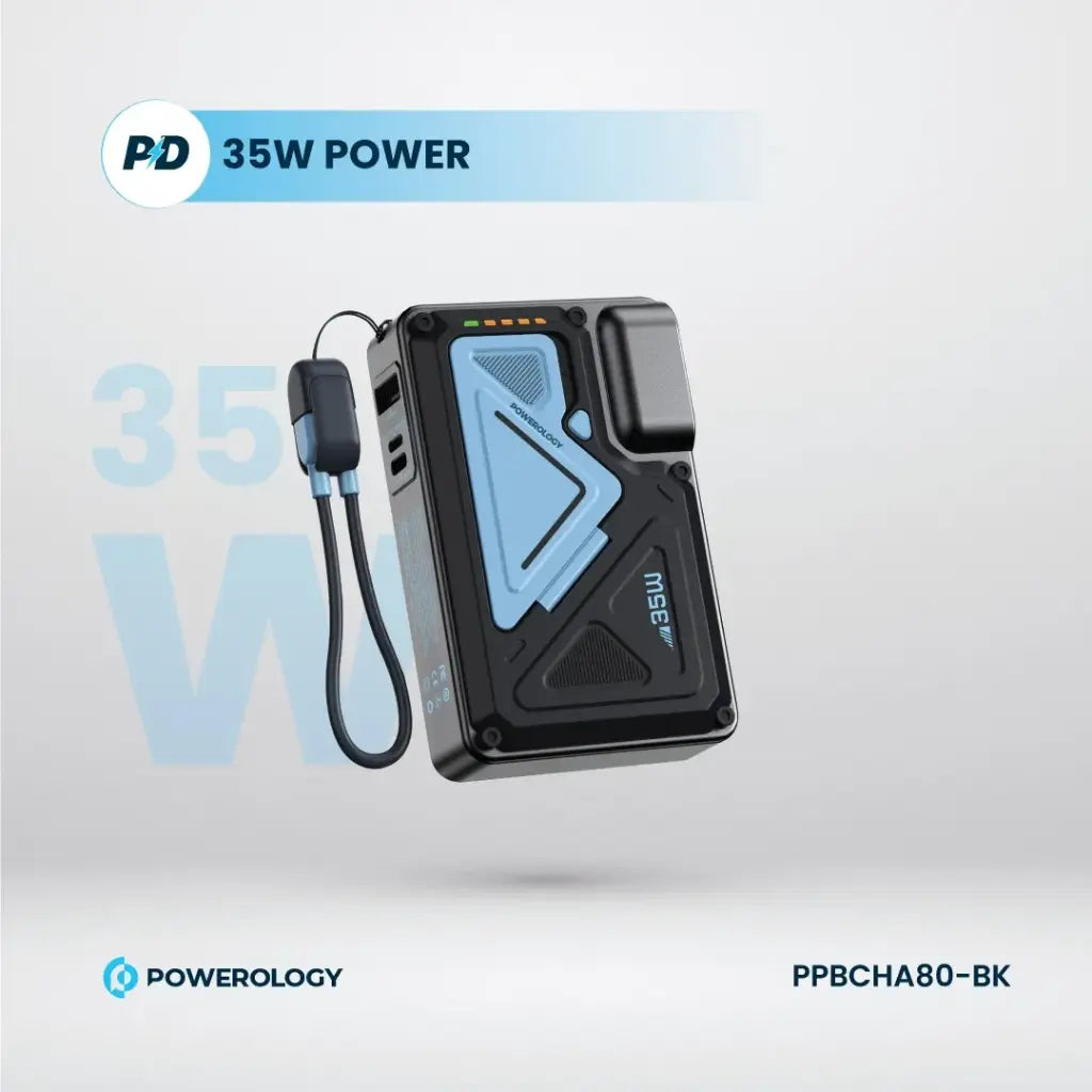 Powerology 10000mAh Wall Charger MagSafe Power Bank