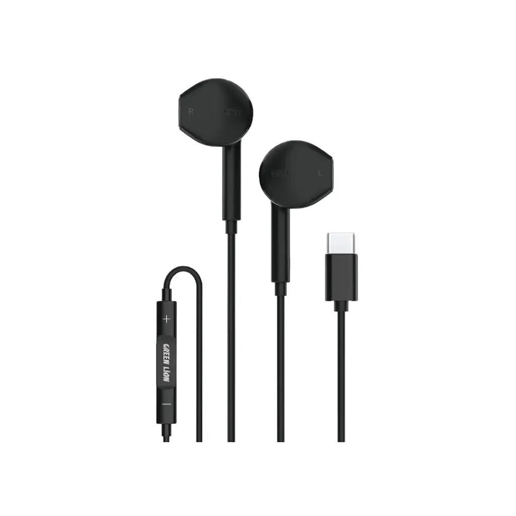 Green Lion Stereo Earphones | Type C connector