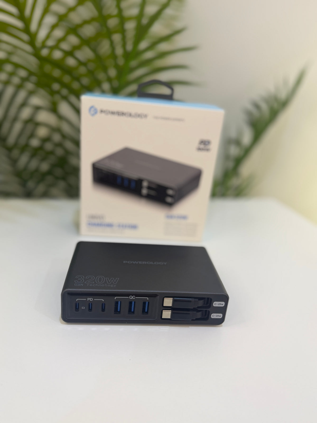 Powerology Univo 320W GaN Charging Station – 8 Devices