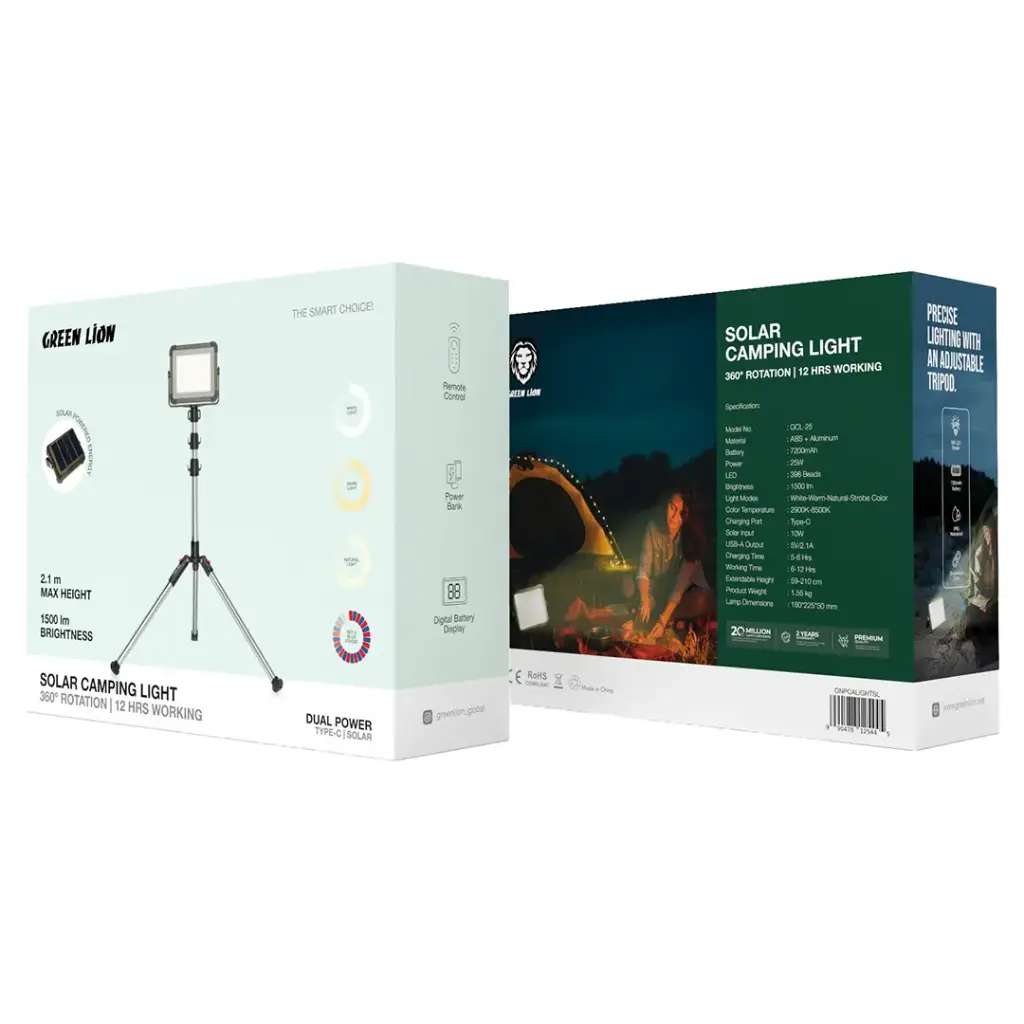 Green Lion - Solar Camping and emergency light
