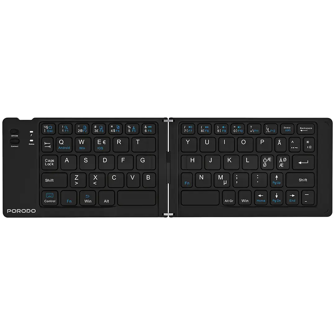 Porodo 6-In-1 Keyboard & Mouse Set - Black