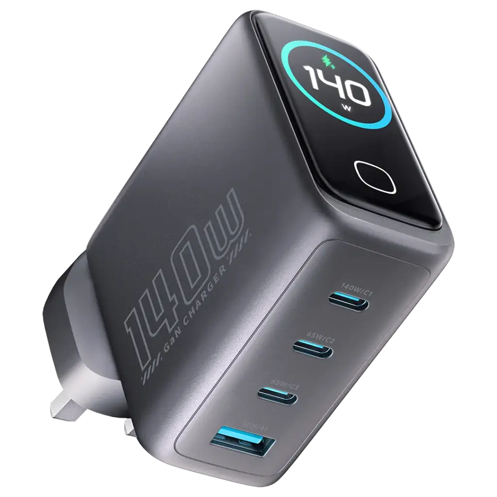 Powerology Voltflow GaN Wall Charger PD 140W - Black