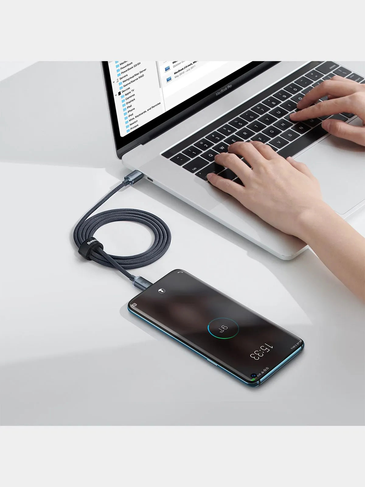 Baseus Crystal Shine Series Fast Charging Data Cable Type C to Type C 100W
