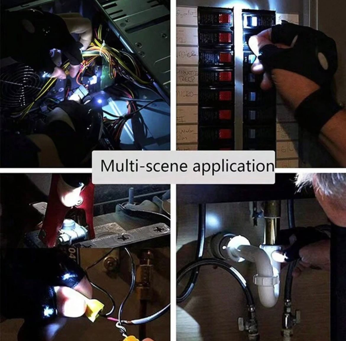 LED Fishing gloves - Rechargeable