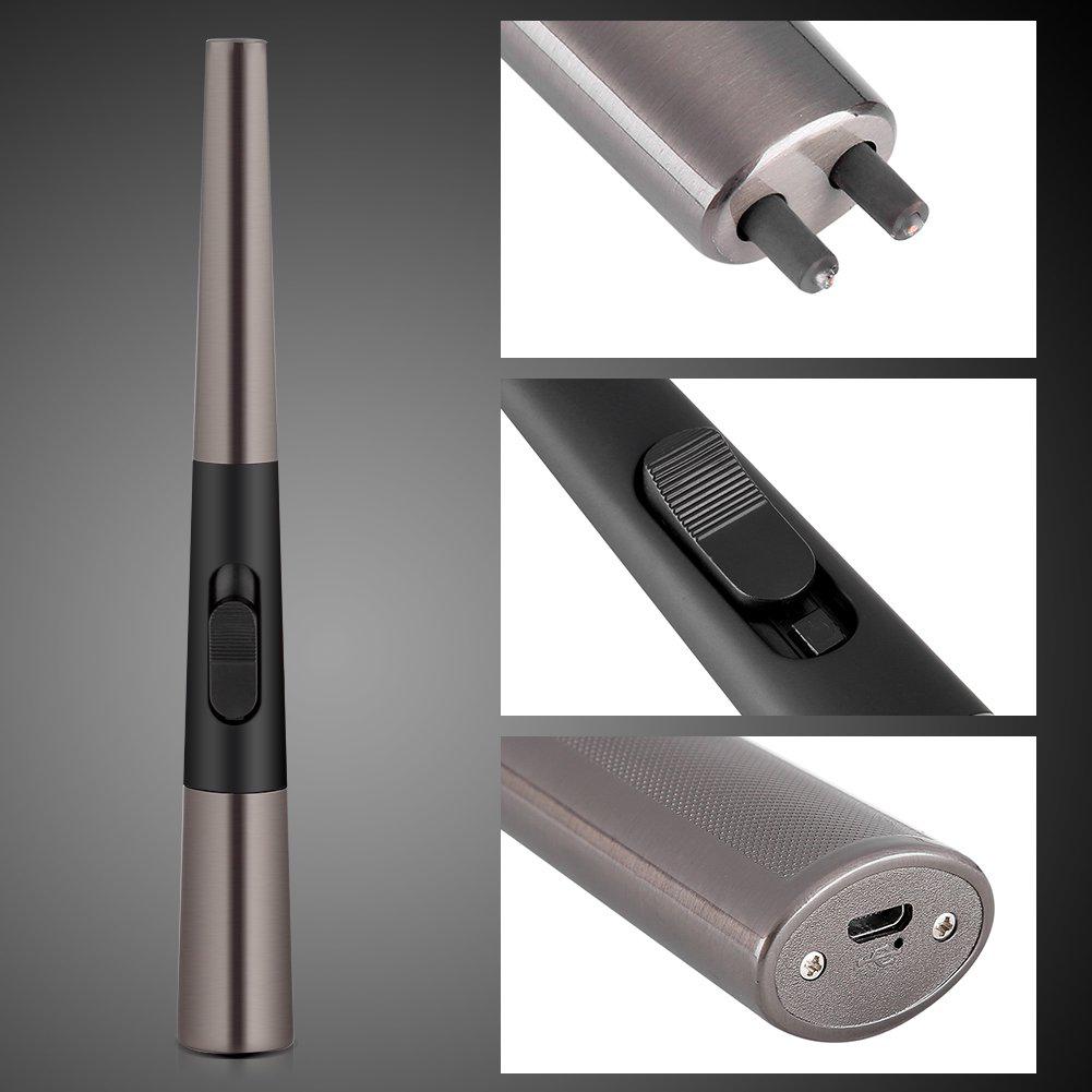 Luxurious Electric Lighter ,candle lighter,Windproof,  safety switch