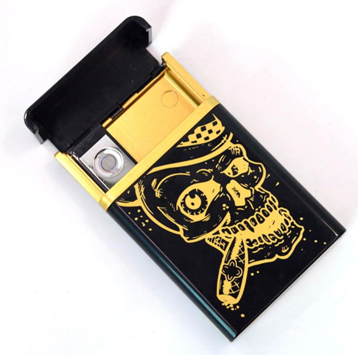 Portable Cigarette Box with Rechargeable Lighter