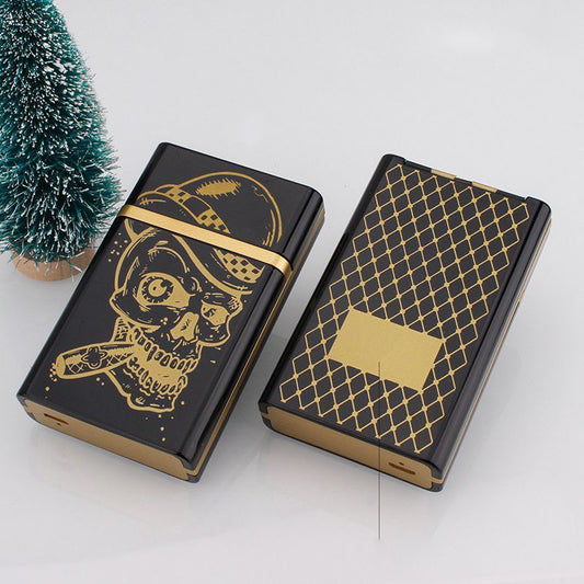 Portable Cigarette Box with Rechargeable Lighter
