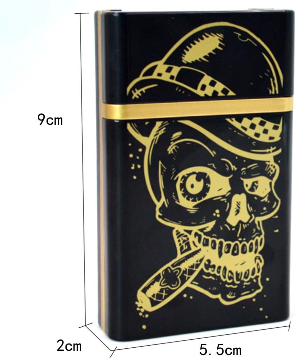 Portable Cigarette Box with Rechargeable Lighter