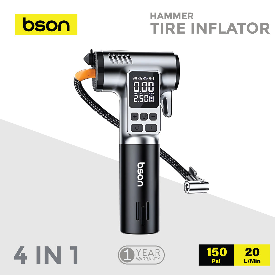 منفاخ هواء محمول Bson Hammer TG063 للسيارات والدراجات والكرات