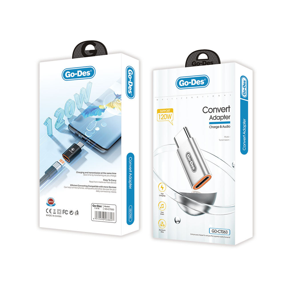 Go-Des GD-CT063 Lightning to Type-C Adapter official package