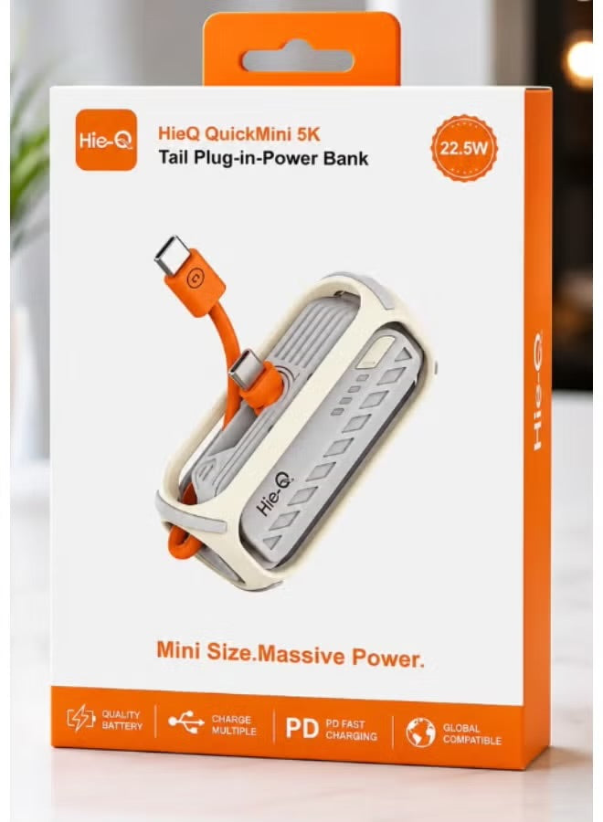 HieQ QuickMini 5K 22.5W PD fast charging package