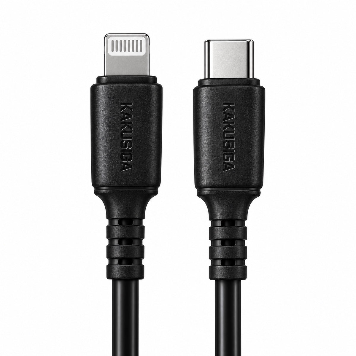 KAKUSIGA black USB-C to Lightning fast charging cable up to 20W