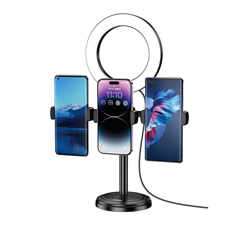 Three-position fill-light live  broadcast desktop stand