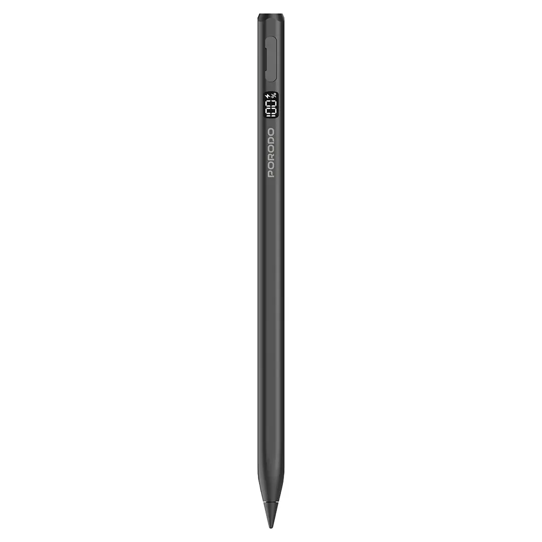 Porodo Wireless Digital Magnetic Stylus Pencil for iPad - Black