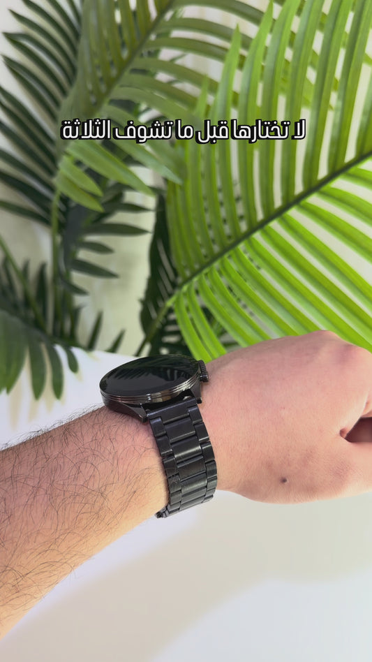 Hie-Q WR50 AMOLED Smart Watch | 3 Straps