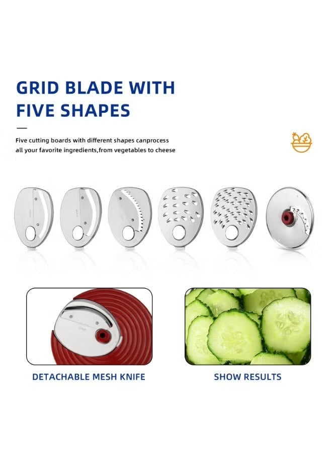 Sonifer salad maker interchangeable slicing and shredding blades