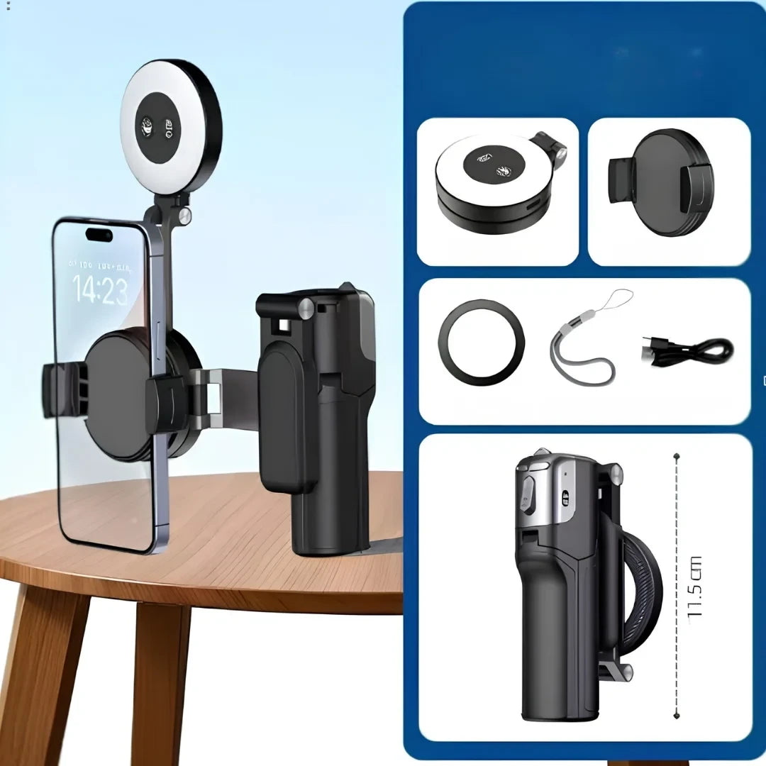 WONEW Z3 grip stand shown with magnetic light for demonstration only; light sold separately